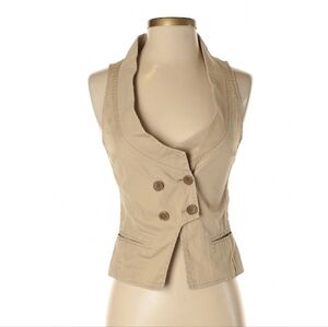VENUS Beige Double-Breasted Vest